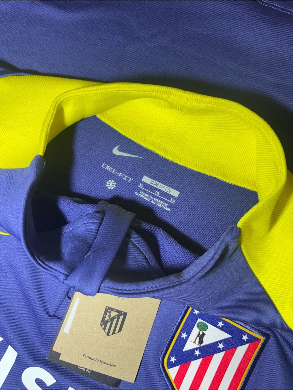 NWT Nike Men’s L/XL Atletico Madrid Authentic Soccer Training Pullover Short Set